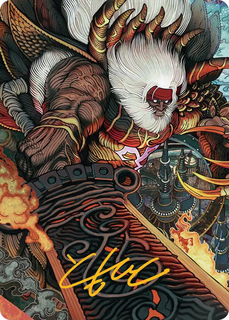 Braska's Final Aeon Art Card (Gold-Stamped Signature) [FINAL FANTASY Art Series] | Rook's Games and More