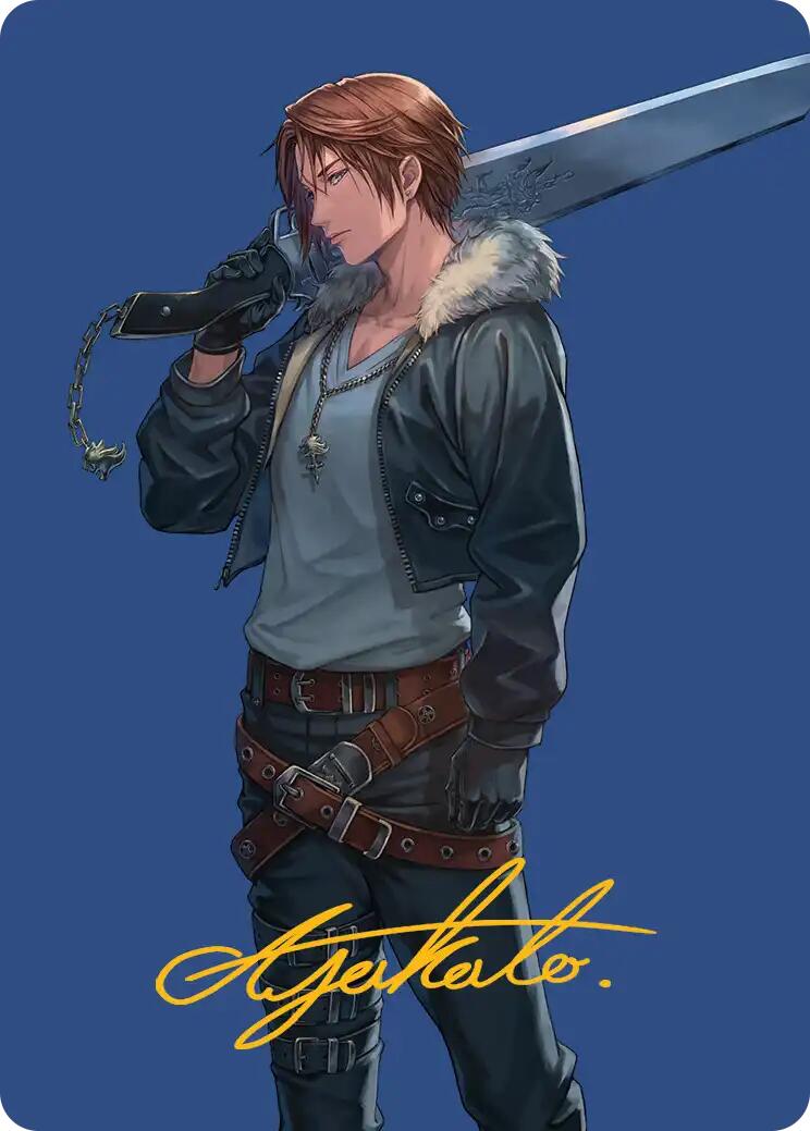 Squall, SeeD Mercenary Art Card (Gold-Stamped Signature) [FINAL FANTASY Art Series] | Rook's Games and More