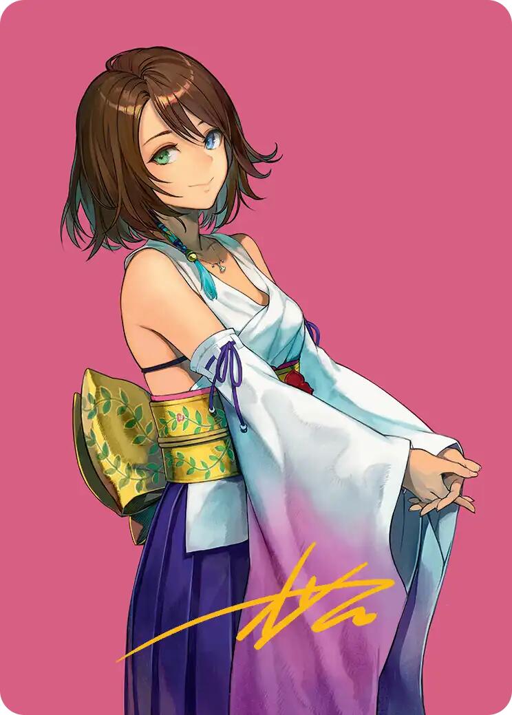 Yuna, Hope of Spira Art Card (Gold-Stamped Signature) [FINAL FANTASY Art Series] | Rook's Games and More