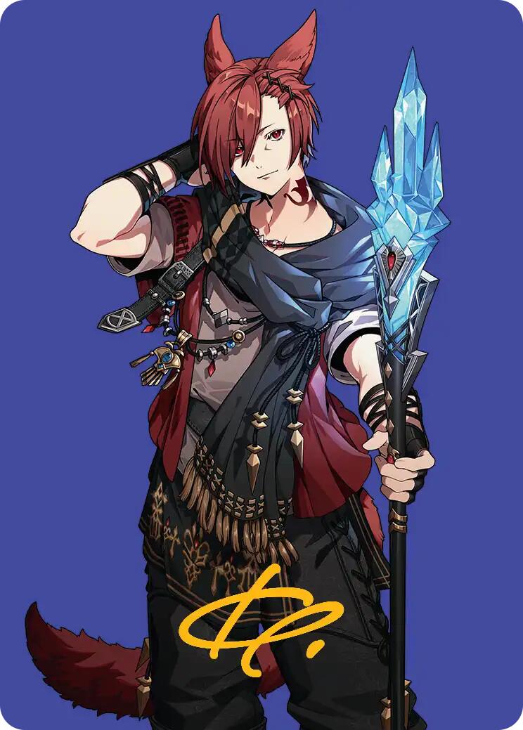 G'raha Tia, Scion Reborn Art Card (51) (Gold-Stamped Signature) [FINAL FANTASY Art Series] | Rook's Games and More