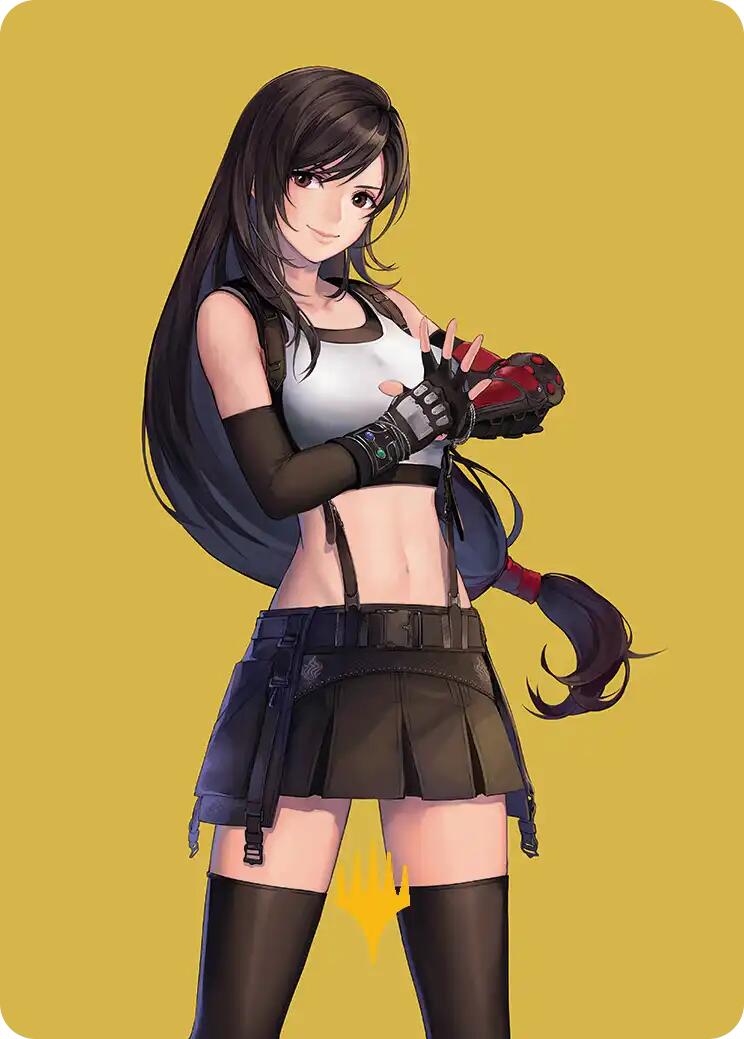 Tifa, Martial Artist Art Card (Gold-Stamped Planeswalker Symbol) [FINAL FANTASY Art Series] | Rook's Games and More
