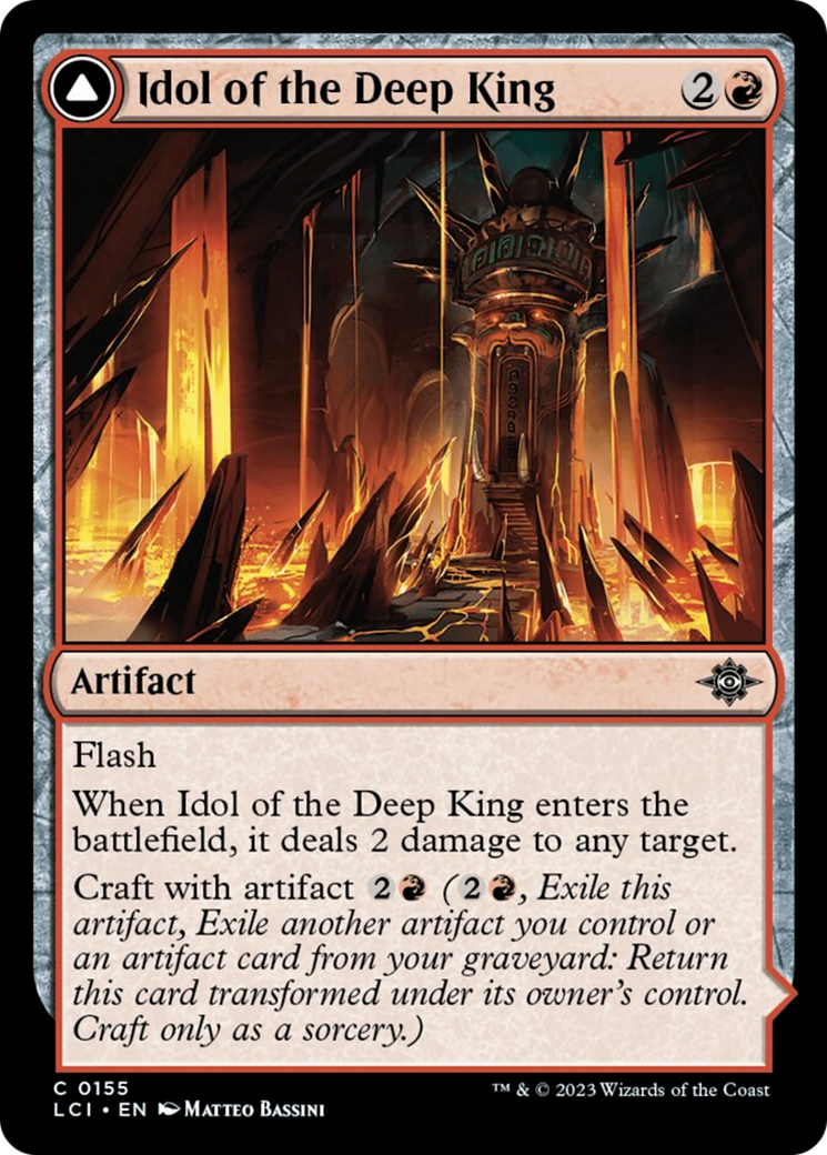 Idol of the Deep King // Sovereign's Macuahuitl [The Lost Caverns of Ixalan] | Rook's Games and More