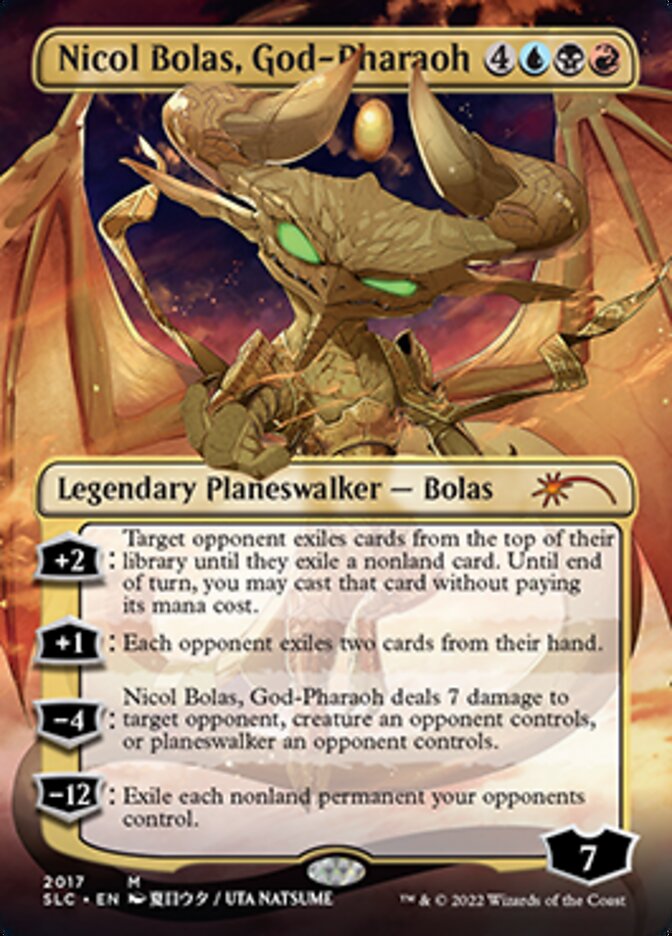 Nicol Bolas, God-Pharaoh (Borderless) [Secret Lair Countdown Kit] | Rook's Games and More