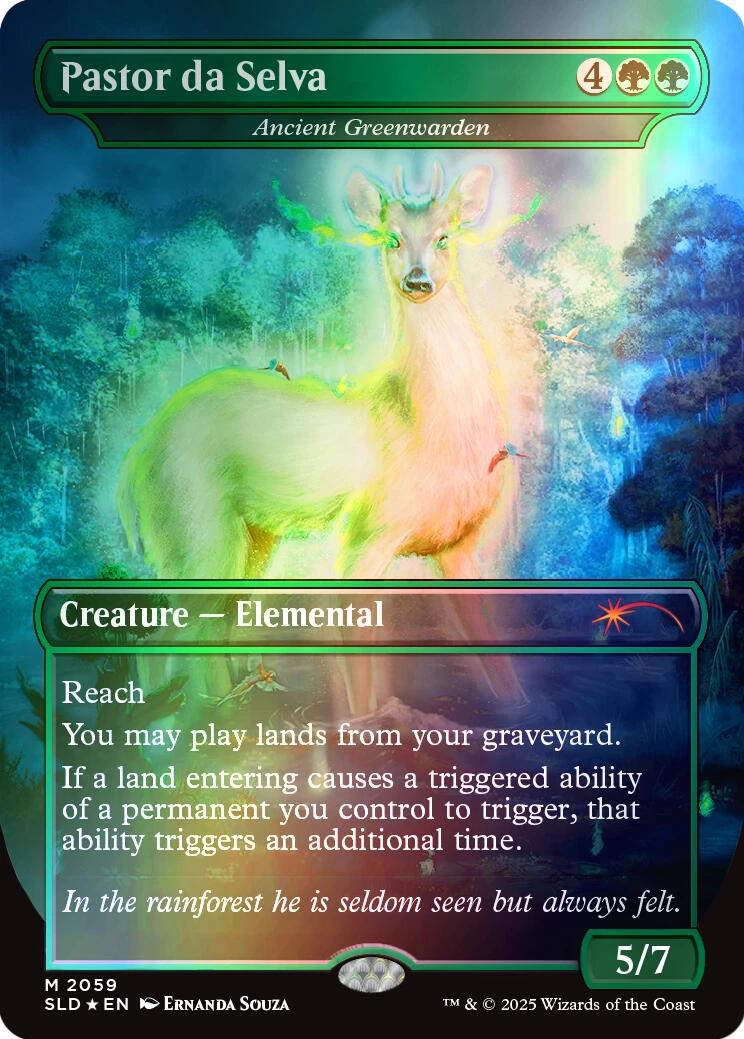 Pastor da Selva - Ancient Greenwarden (Rainbow Foil) [Secret Lair Drop Series] | Rook's Games and More