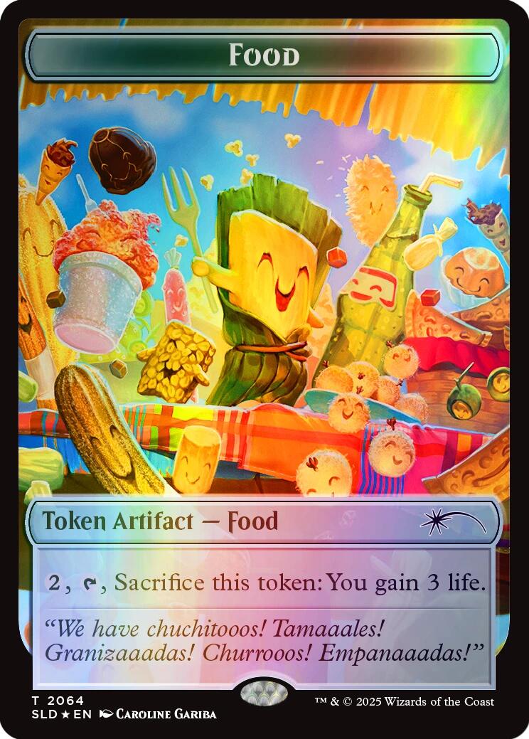 Food Token (2064) (Rainbow Foil) [Secret Lair Drop Series] | Rook's Games and More