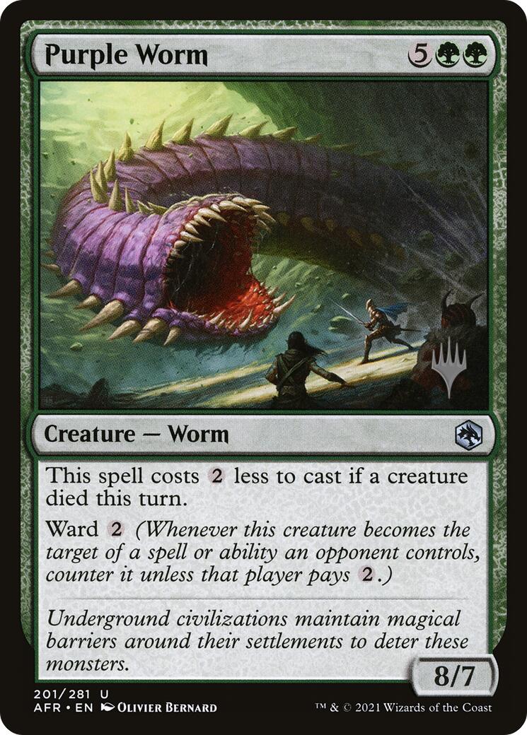 Purple Worm [Tarkir: Dragonstorm Promos] | Rook's Games and More