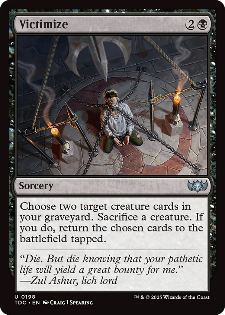 Victimize [Tarkir: Dragonstorm Commander] | Rook's Games and More
