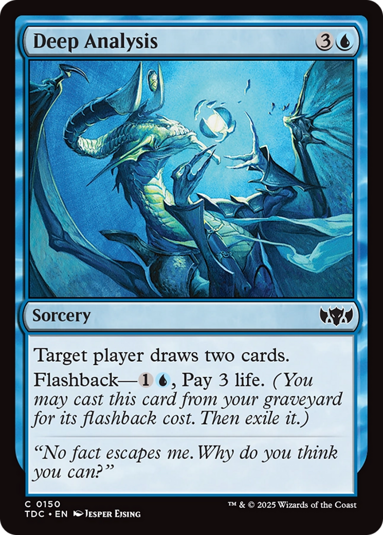 Deep Analysis [Tarkir: Dragonstorm Commander] | Rook's Games and More