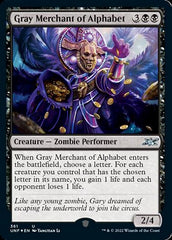 Gray Merchant of Alphabet (Galaxy Foil) [Unfinity]