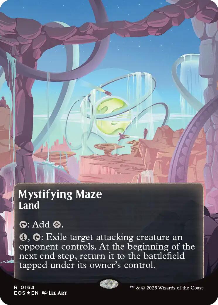 Mystifying Maze (0164) (Borderless) (Galaxy Foil) [Edge of Eternities: Stellar Sights] | Rook's Games and More