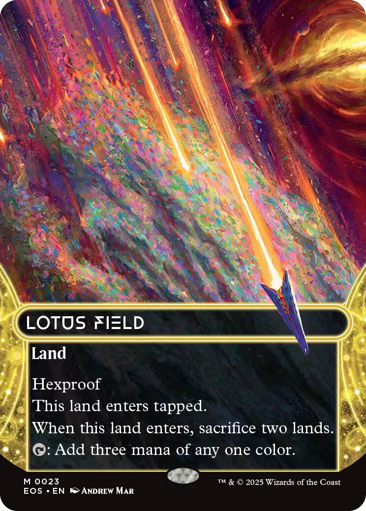 Lotus Field (0023) (Borderless) [Edge of Eternities: Stellar Sights] | Rook's Games and More