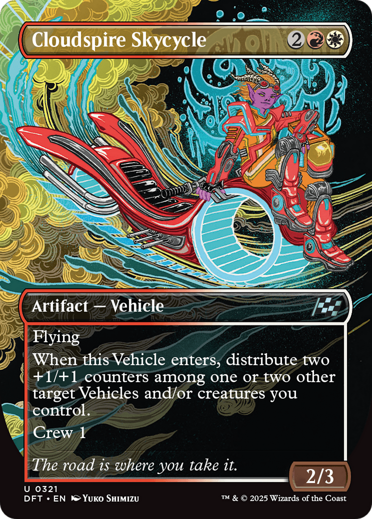 Cloudspire Skycycle (Borderless) [Aetherdrift] | Rook's Games and More