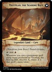 Brass's Tunnel-Grinder // Tecutlan, The Searing Rift (Extended Art) [The Lost Caverns of Ixalan] | Rook's Games and More