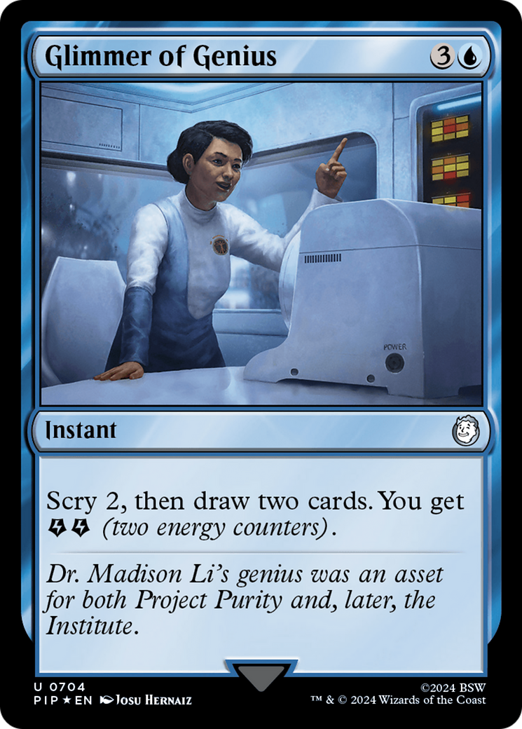 Glimmer of Genius (Surge Foil) [Fallout] | Rook's Games and More