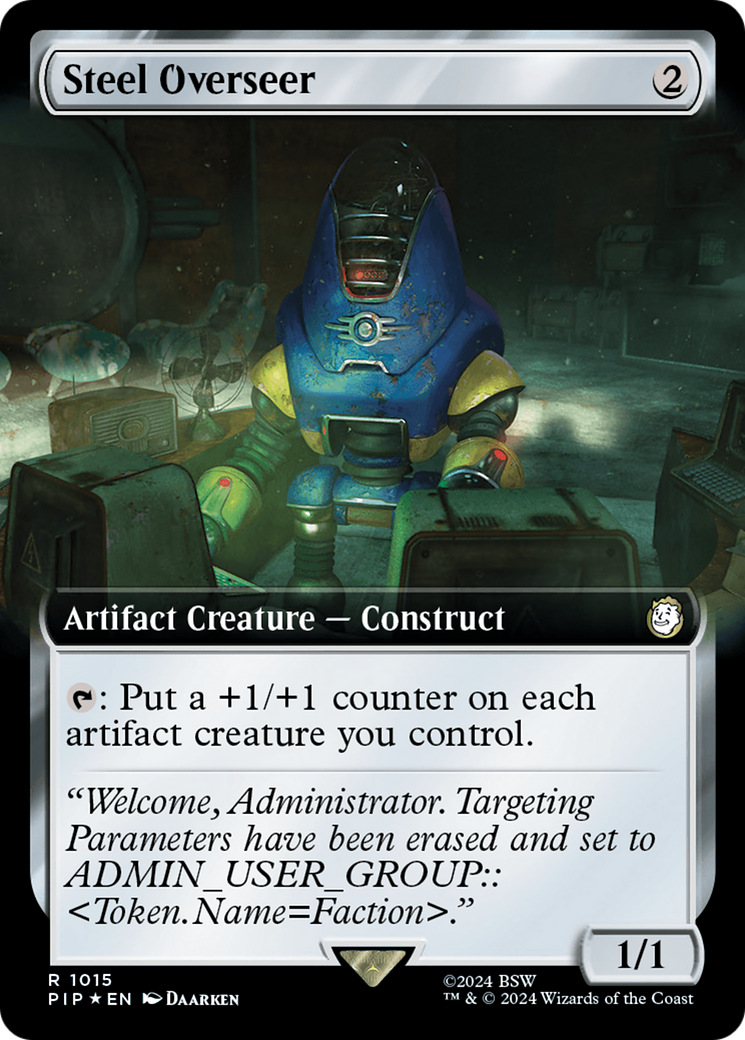 Steel Overseer (Extended Art) (Surge Foil) [Fallout] | Rook's Games and More