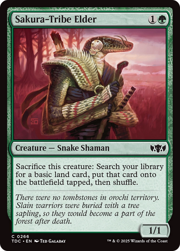 Sakura-Tribe Elder [Tarkir: Dragonstorm Commander] | Rook's Games and More