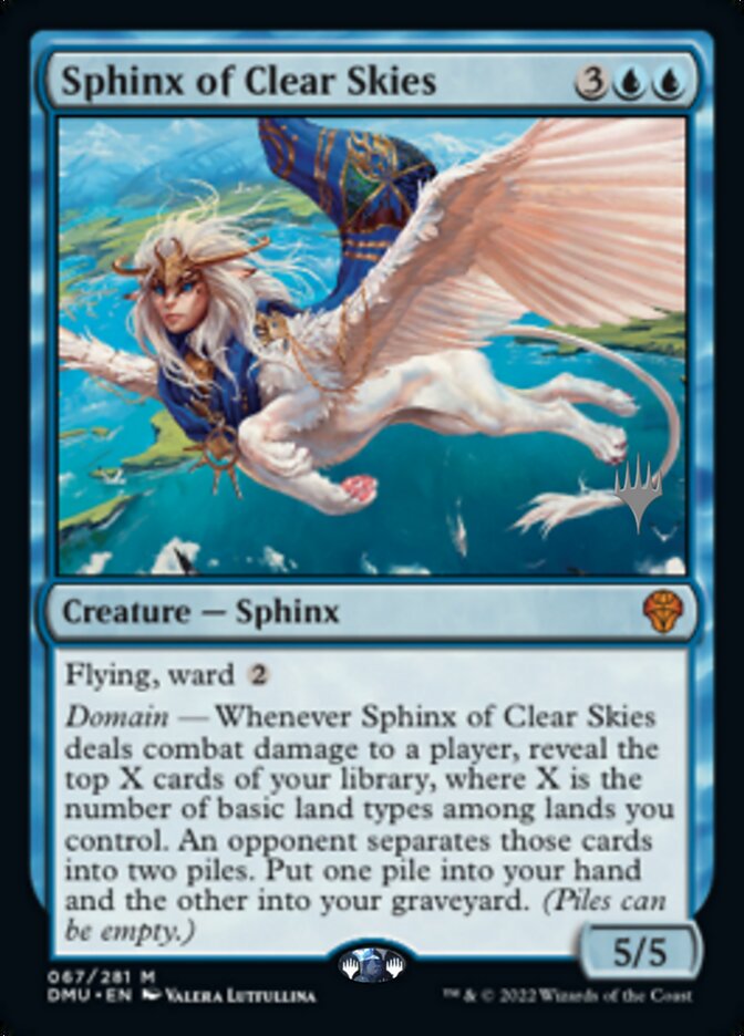 Sphinx of Clear Skies (Promo Pack) [Dominaria United Promos] | Rook's Games and More