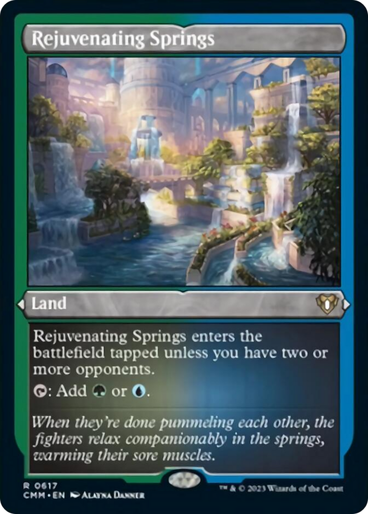 Rejuvenating Springs (Foil Etched) [Commander Masters] | Rook's Games and More
