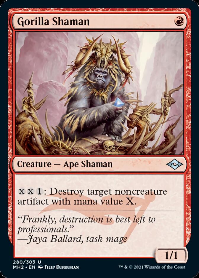 Gorilla Shaman (Foil Etched) [Modern Horizons 2] | Rook's Games and More