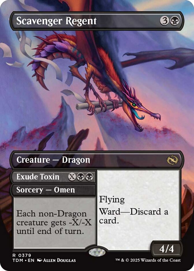 Scavenger Regent (Borderless) [Tarkir: Dragonstorm] | Rook's Games and More