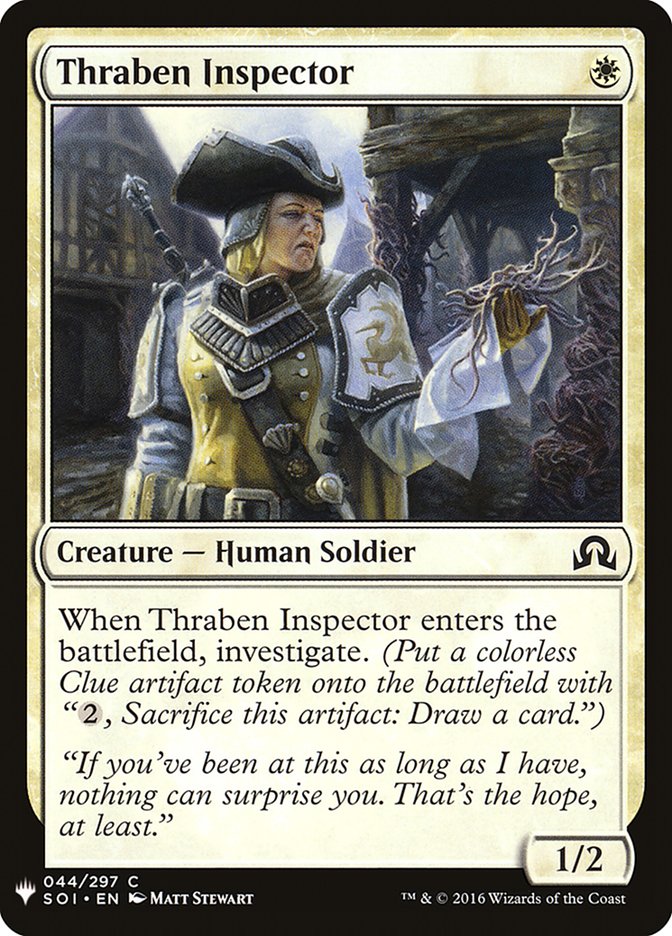 Thraben Inspector [Mystery Booster] | Rook's Games and More