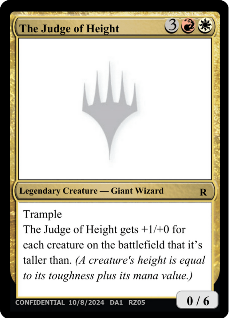 The Judge of Height [Unknown Event] | Rook's Games and More