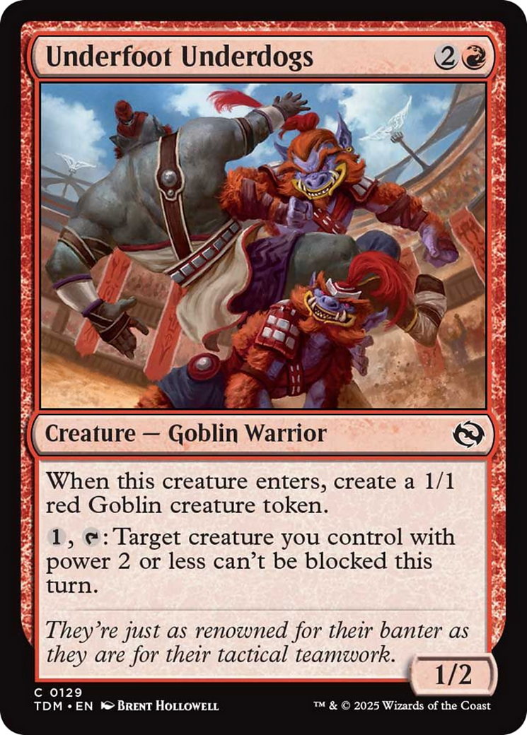 Underfoot Underdogs [Tarkir: Dragonstorm] | Rook's Games and More