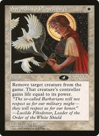 Swords to Plowshares (4th Place) (Oversized) [Oversize Cards] | Rook's Games and More