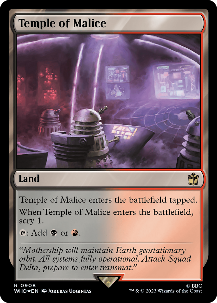 Temple of Malice (Surge Foil) [Doctor Who] | Rook's Games and More