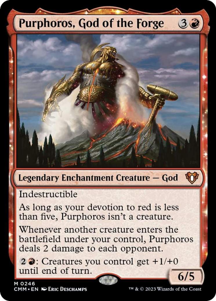 Purphoros, God of the Forge [Commander Masters] | Rook's Games and More