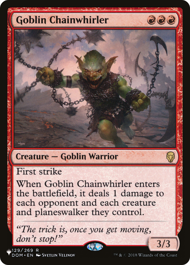 Goblin Chainwhirler [The List Reprints] | Rook's Games and More