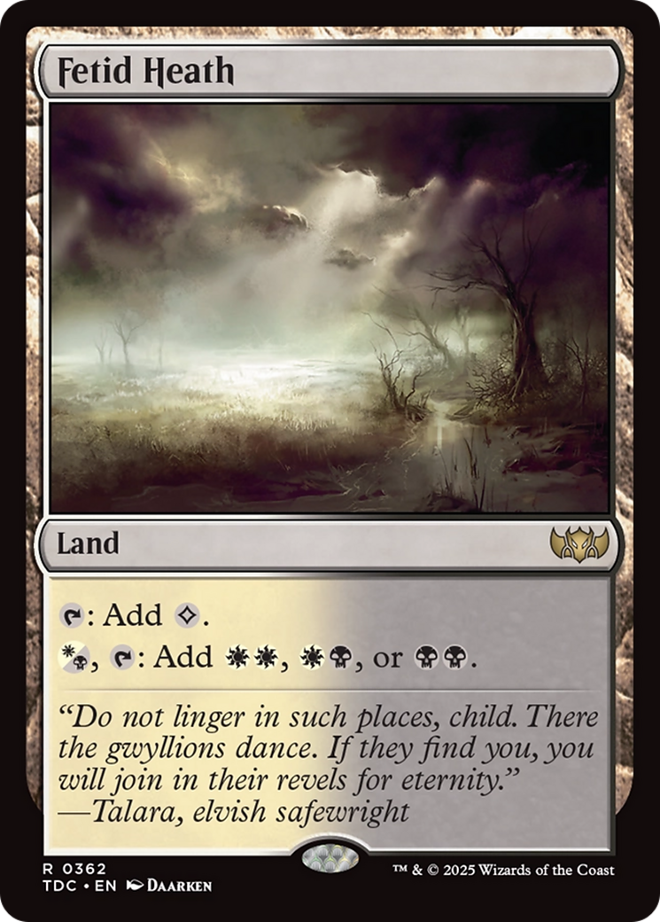 Fetid Heath [Tarkir: Dragonstorm Commander] | Rook's Games and More