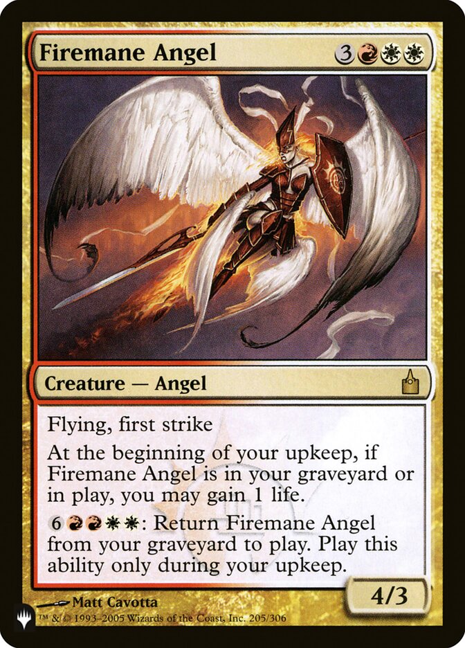 Firemane Angel [The List] | Rook's Games and More