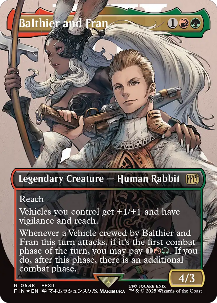 Balthier and Fran (Borderless) (Surge Foil) [FINAL FANTASY] | Rook's Games and More