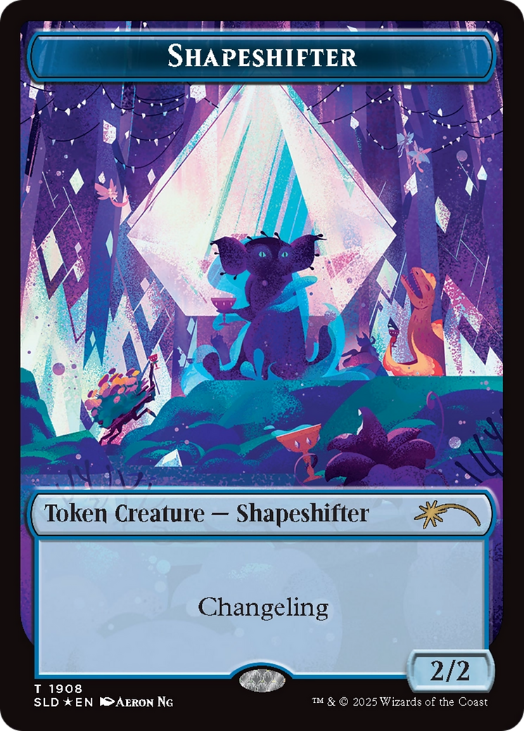 Shapeshifter Token (1908) (Double Rainbow Foil) [Secret Lair Drop Series] | Rook's Games and More