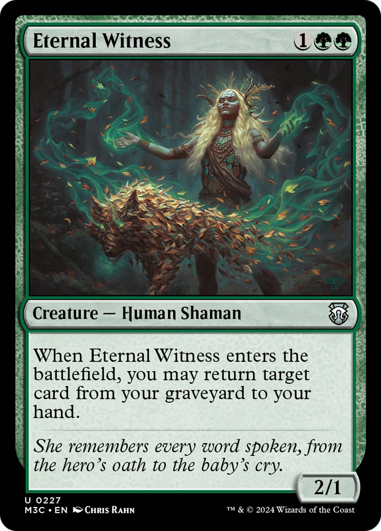 Eternal Witness (Ripple Foil) [Modern Horizons 3 Commander] | Rook's Games and More