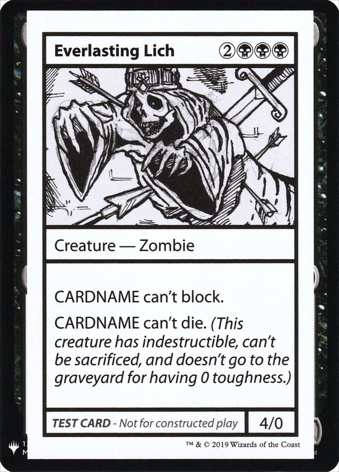 Everlasting Lich [Mystery Booster Playtest Cards] | Rook's Games and More
