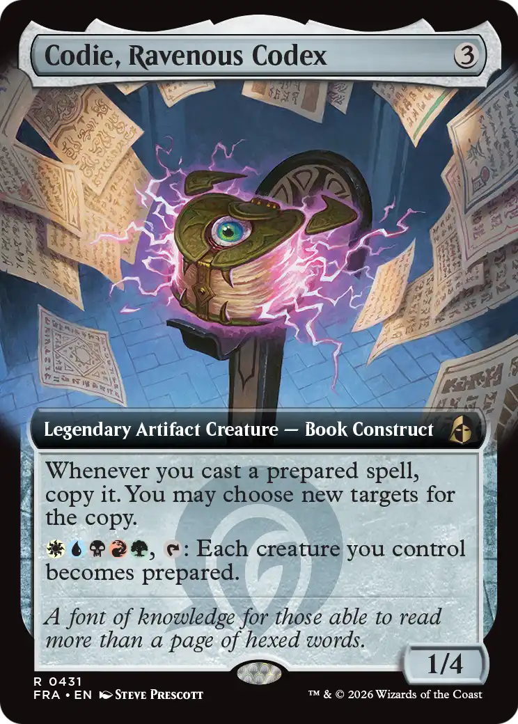 Codie, Ravenous Codex (Extended Art) [Reality Fracture] | Rook's Games and More