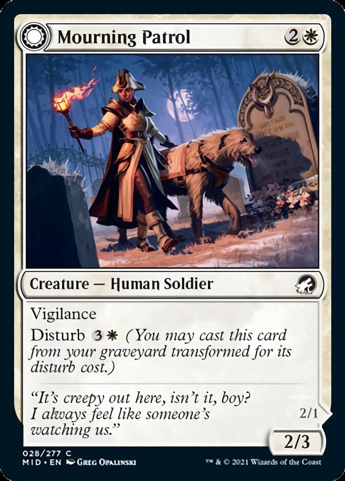 Mourning Patrol // Morning Apparition [Innistrad: Midnight Hunt] | Rook's Games and More