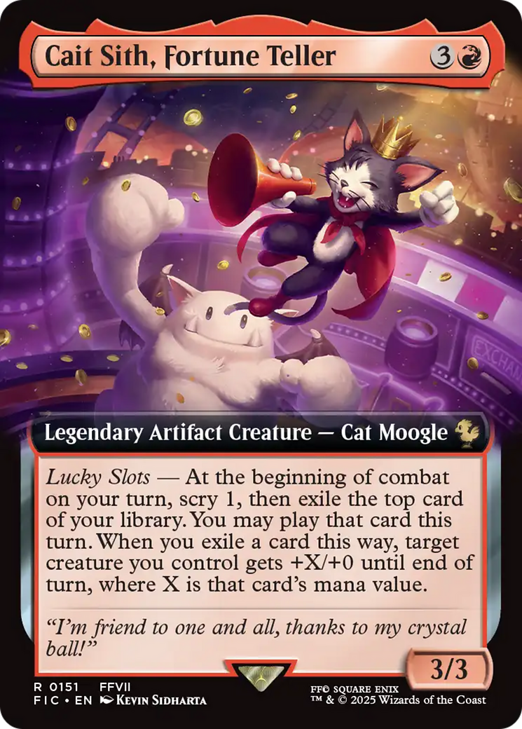 Cait Sith, Fortune Teller (Extended Art) [FINAL FANTASY Commander] | Rook's Games and More