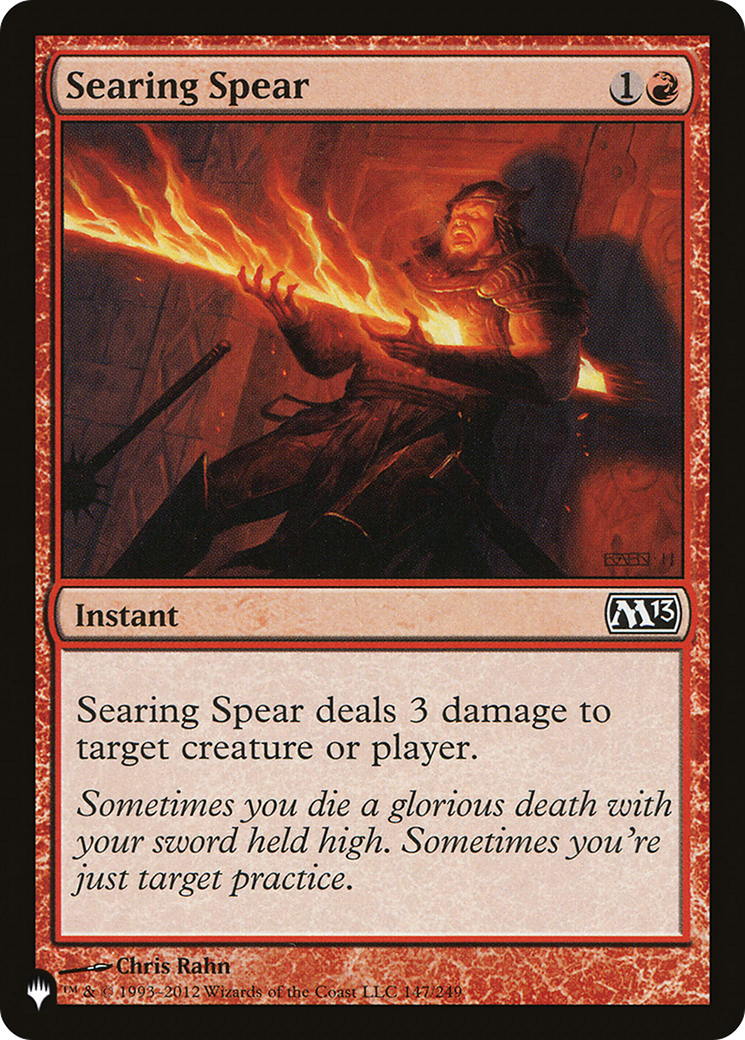 Searing Spear [The List] | Rook's Games and More
