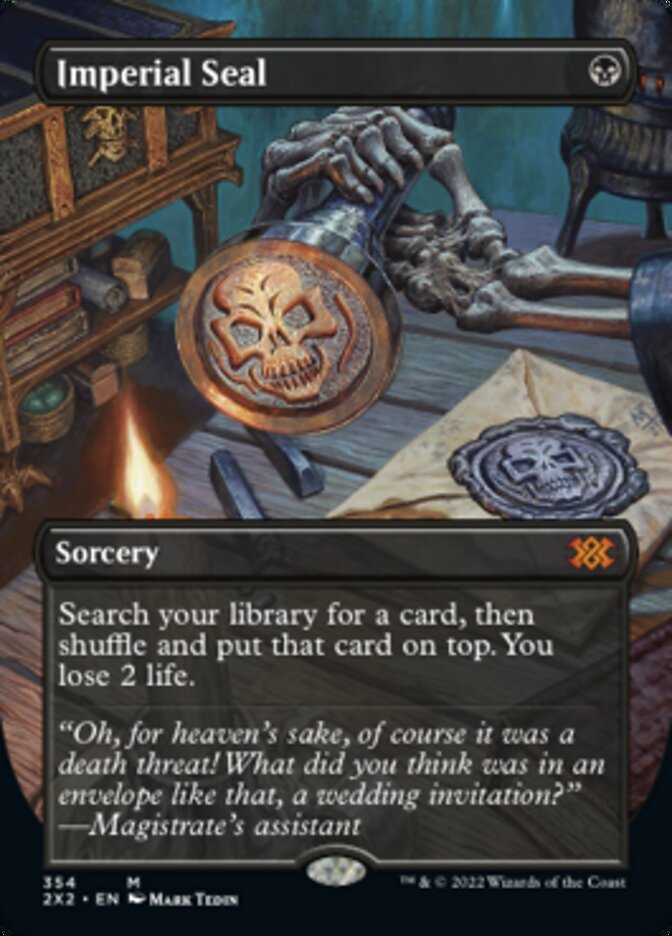 Imperial Seal (Borderless Alternate Art) [Double Masters 2022] | Rook's Games and More