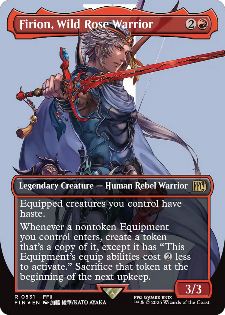 Firion, Wild Rose Warrior (Borderless) (Surge Foil) [FINAL FANTASY] | Rook's Games and More