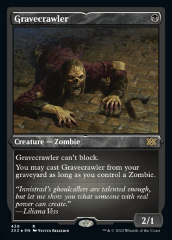 Gravecrawler (Foil Etched) [Double Masters 2022] | Rook's Games and More