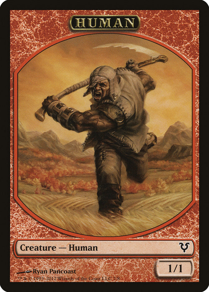Human Token (7/8) [Avacyn Restored Tokens] | Rook's Games and More