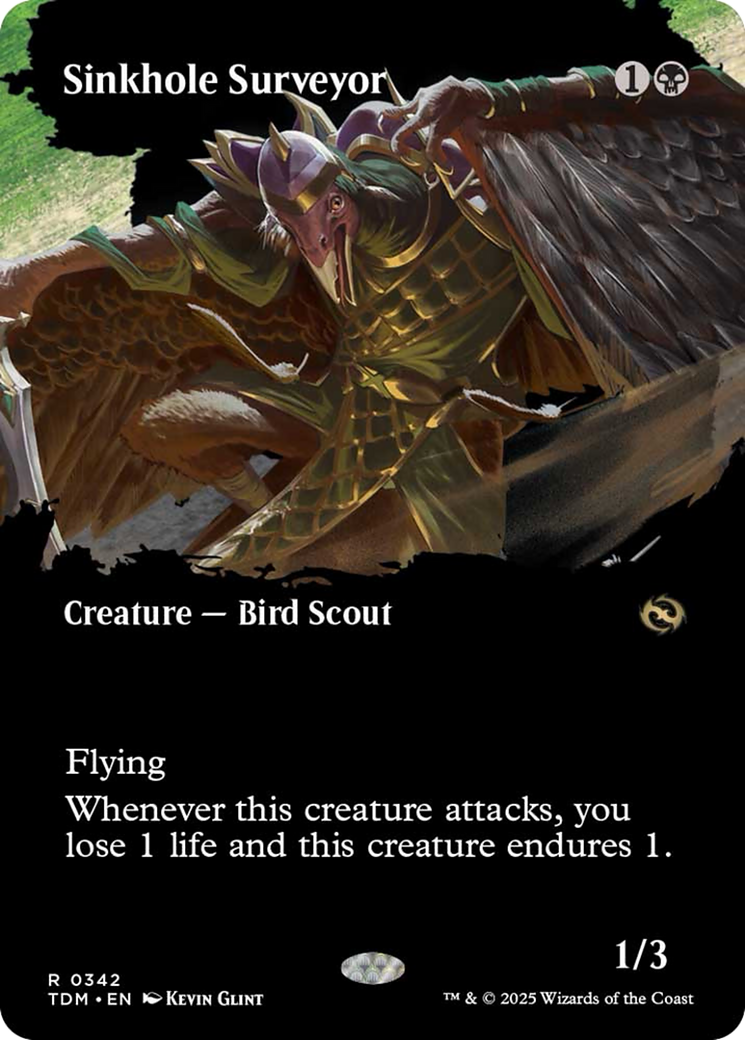 Sinkhole Surveyor (Borderless) [Tarkir: Dragonstorm] | Rook's Games and More