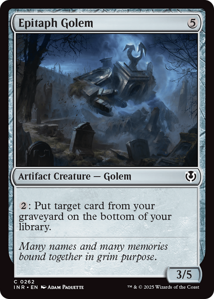 Epitaph Golem [Innistrad Remastered] | Rook's Games and More