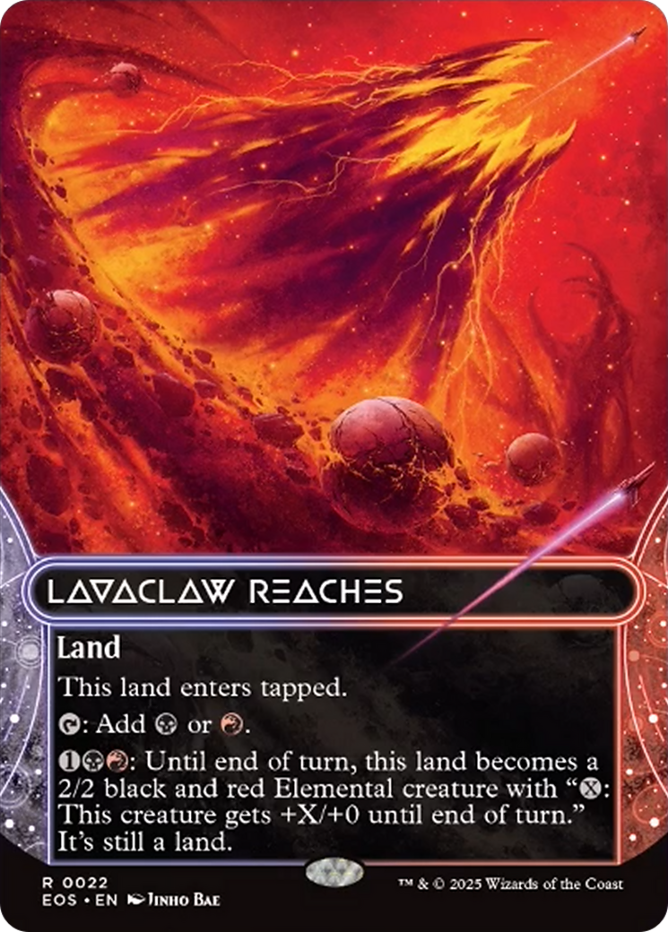 Lavaclaw Reaches (0022) (Borderless) [Edge of Eternities: Stellar Sights] | Rook's Games and More