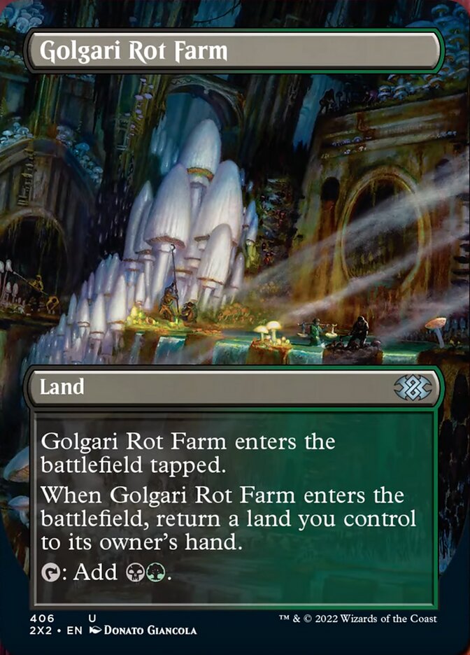 Golgari Rot Farm (Borderless Alternate Art) [Double Masters 2022] | Rook's Games and More