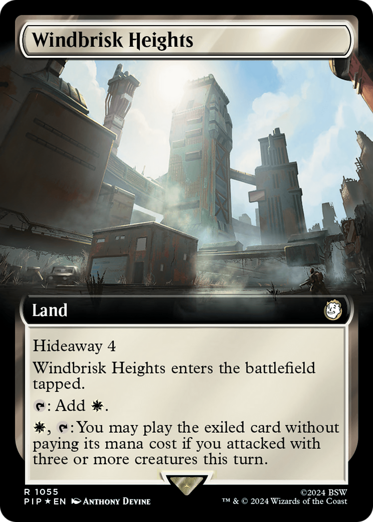 Windbrisk Heights (Extended Art) (Surge Foil) [Fallout] | Rook's Games and More